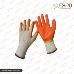10G seamless cotton line, Latex Rough Coated Gloves